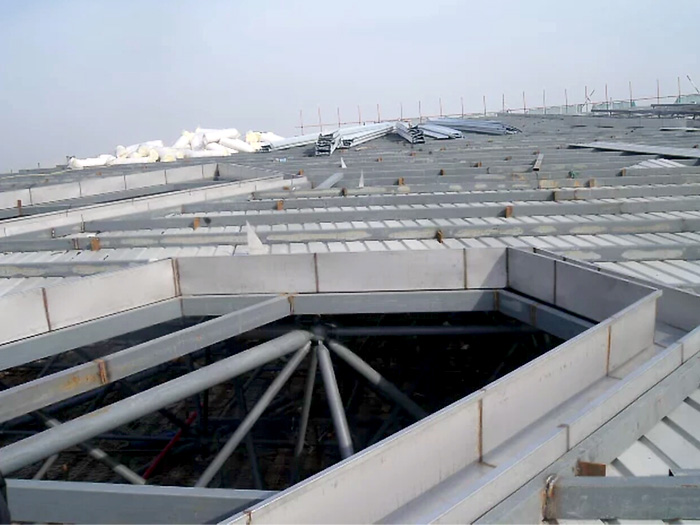 醴陵安吉县体育馆网架